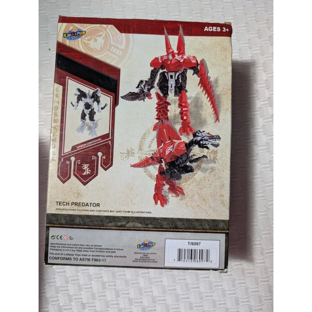 Mega Tech Dino TECH PREDATOR 6 inches action figure Toy New